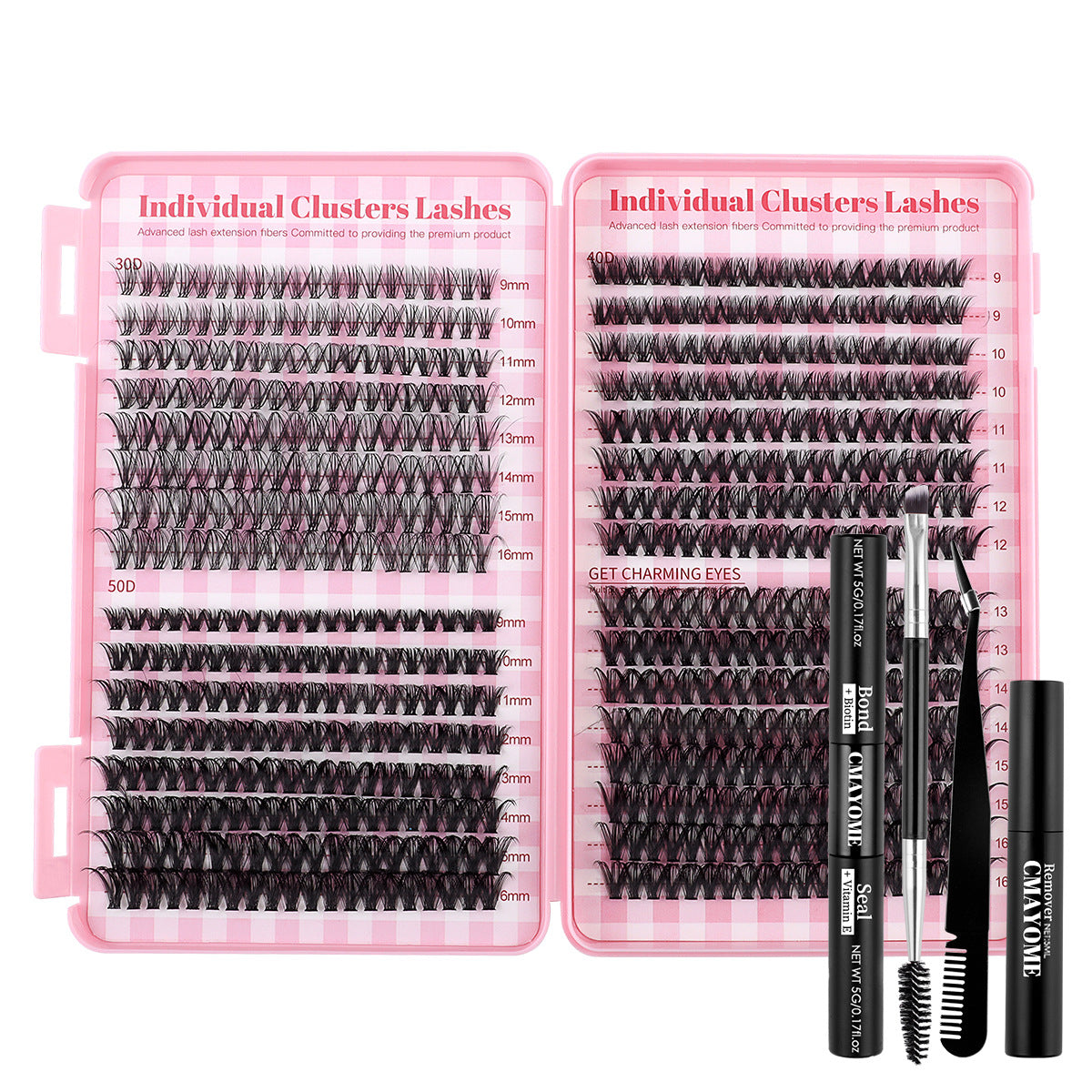 DIY Daily Natural Thick Segment Single Cluster False Eyelashes
