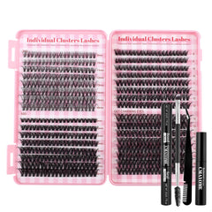 DIY Daily Natural Thick Segment Single Cluster False Eyelashes