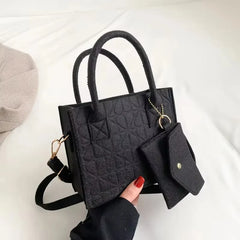Minimalist Embossed Felt Lightweight Handbag