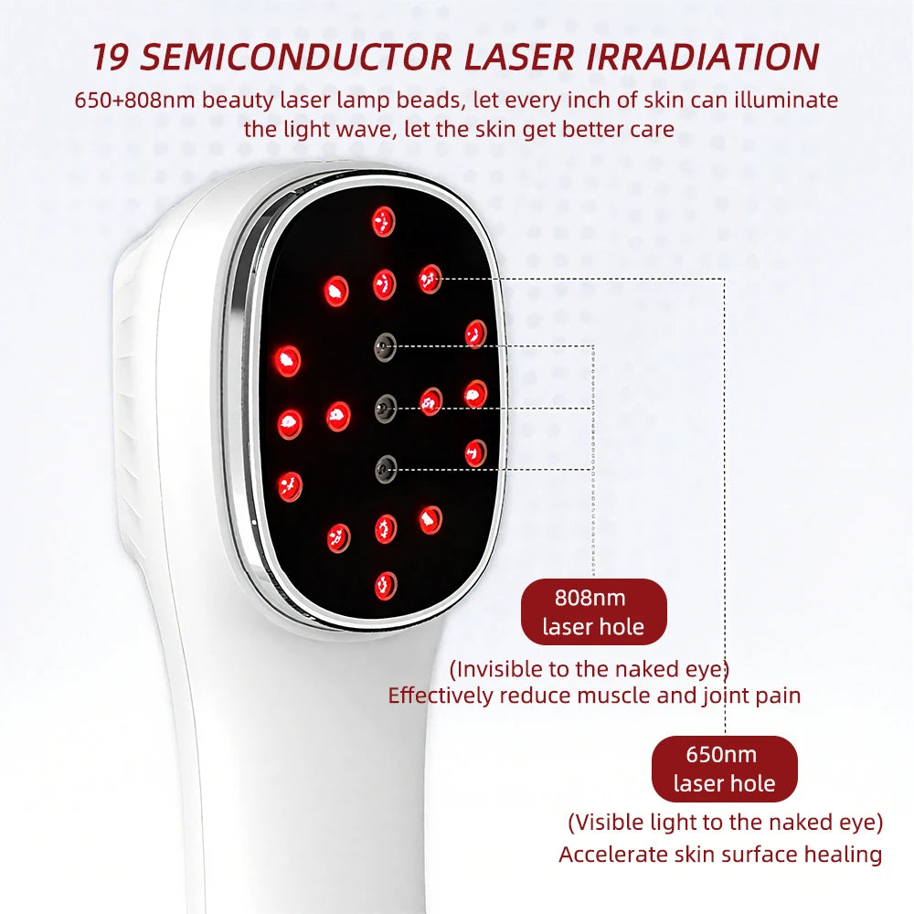 Handheld Face Body Red Light Infrared Beauty Device Skin Rejuvenation