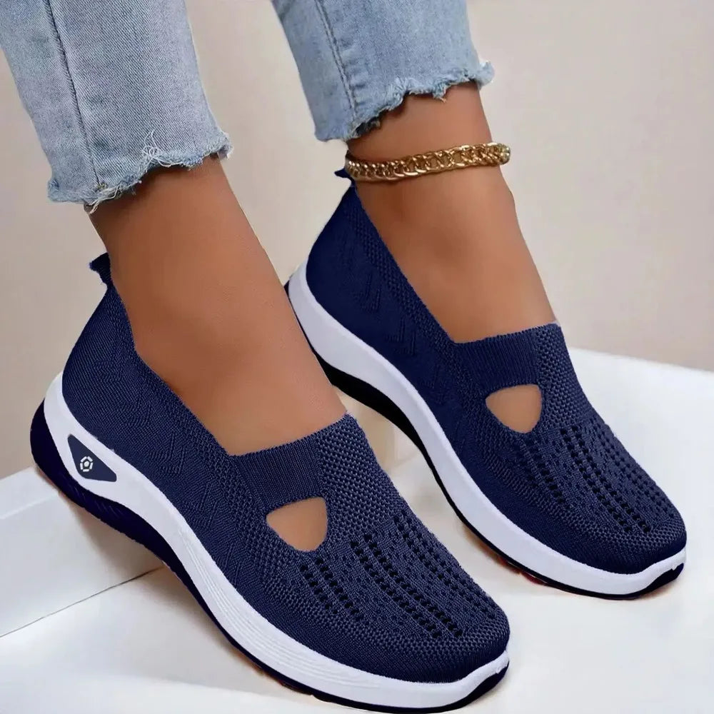 Summer Shoes for Elderly Women Breathable Anti Slip Soft Sole Casual