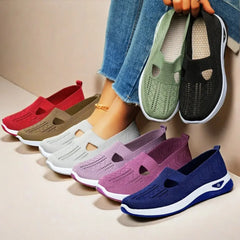 Summer Shoes for Elderly Women Breathable Anti Slip Soft Sole Casual