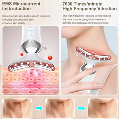 EMS Neck Photon Beauty Lifting Machine Facial Treatment Massager
