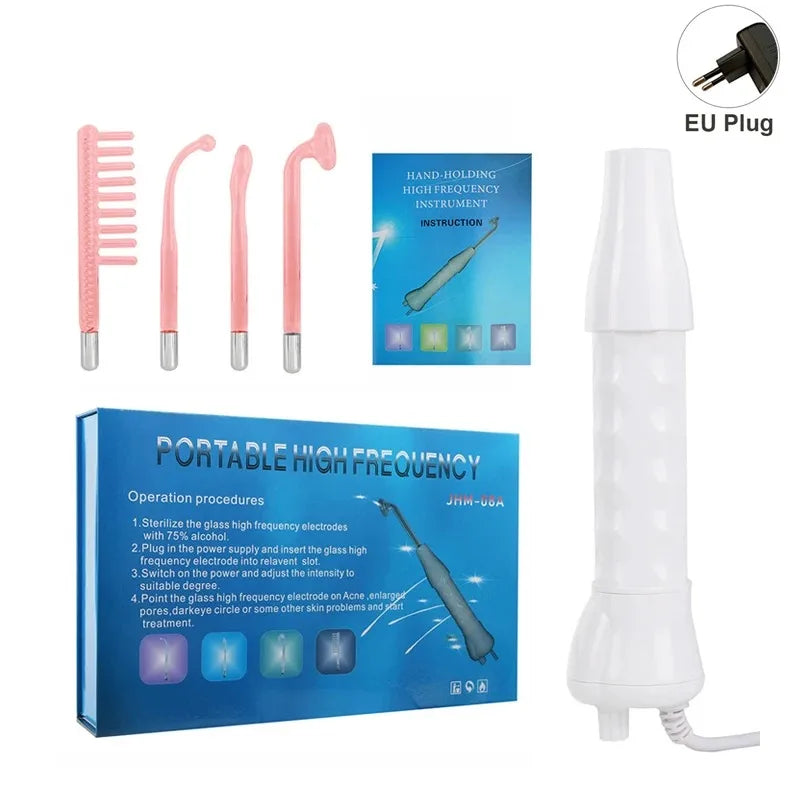 Handheld Electric For Face Skin Beauty Tools Portable High Frequency Facial Therapy