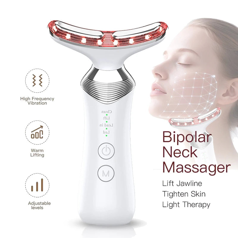 EMS Neck Photon Beauty Lifting Machine Facial Treatment Massager
