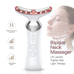 EMS Neck Photon Beauty Lifting Machine Facial Treatment Massager