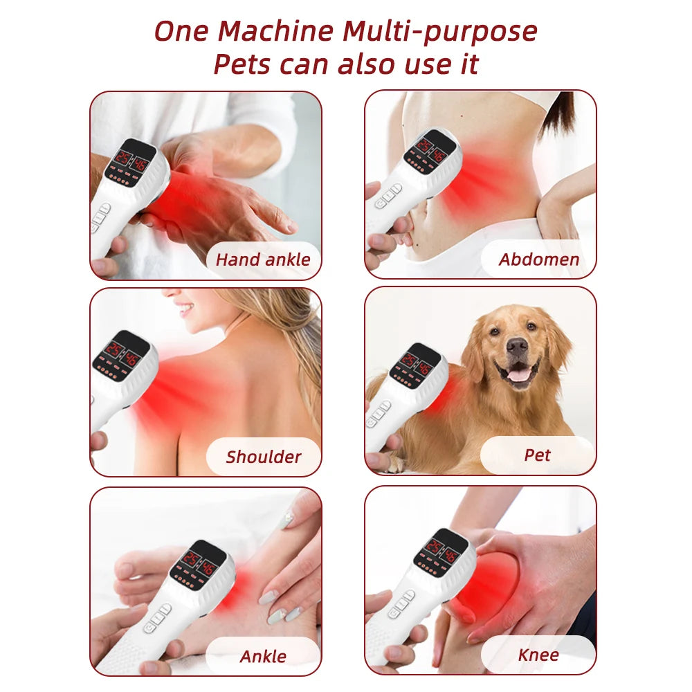 Handheld Face Body Red Light Infrared Beauty Device Skin Rejuvenation