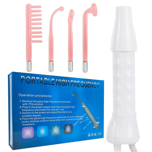 Handheld Electric For Face Skin Beauty Tools Portable High Frequency Facial Therapy