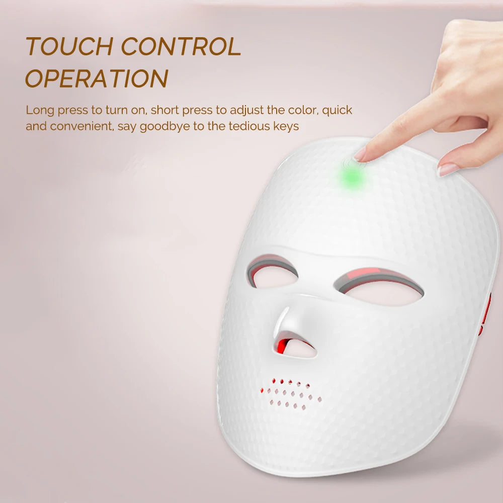 LED Face Mask Facial Radiofrequency Red Light Therapy For Skin