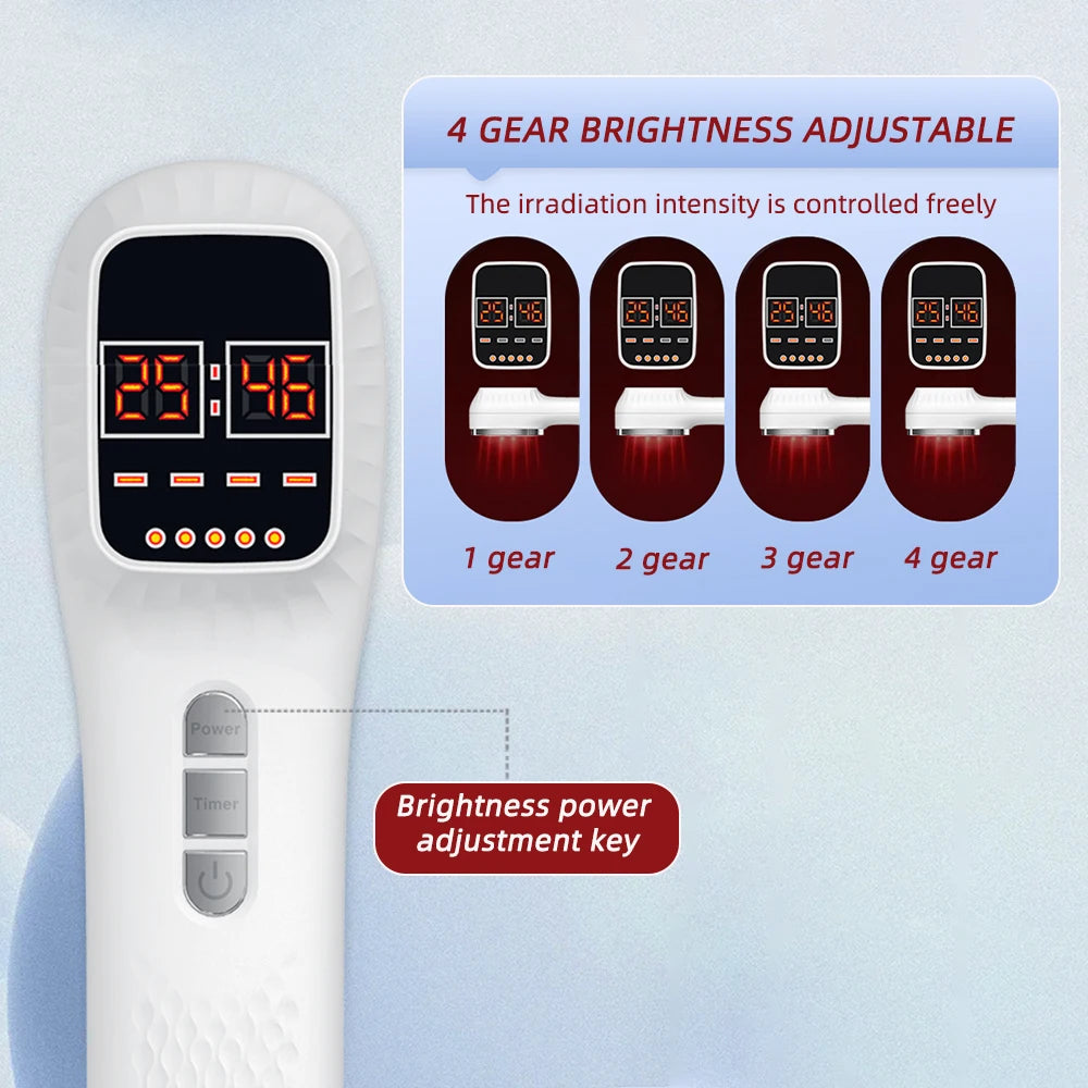 Handheld Face Body Red Light Infrared Beauty Device Skin Rejuvenation