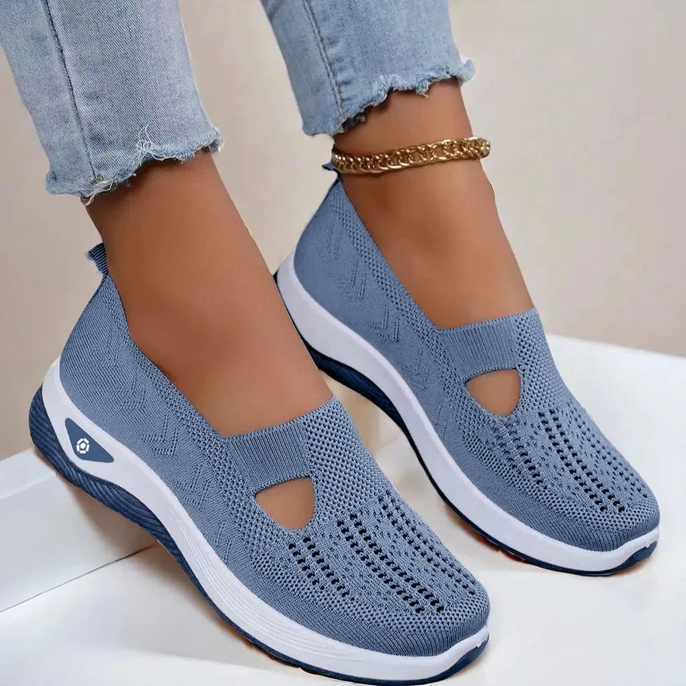Summer Shoes for Elderly Women Breathable Anti Slip Soft Sole Casual