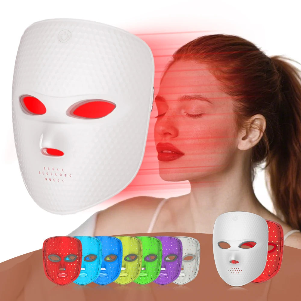 LED Face Mask Facial Radiofrequency Red Light Therapy For Skin