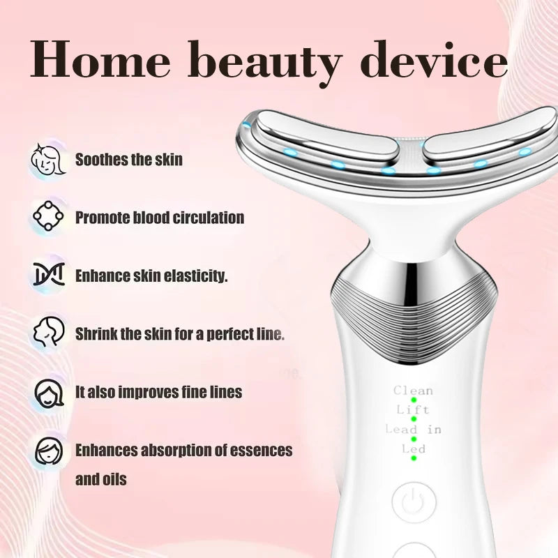 EMS Neck Photon Beauty Lifting Machine Facial Treatment Massager