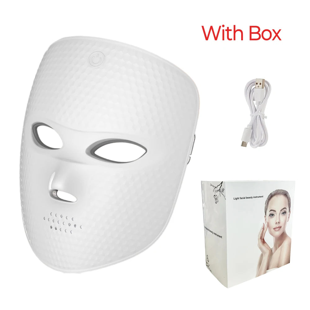 LED Face Mask Facial Radiofrequency Red Light Therapy For Skin