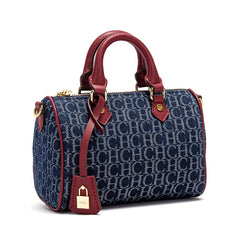 Women's Shoulder Bag 2025 New Cowboy Splicing Pillow Bag