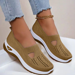 Summer Shoes for Elderly Women Breathable Anti Slip Soft Sole Casual